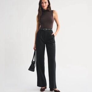 Abercrombie & Fitch A&F Sloane Tailored Wide Leg Pant size 31 NWT( size 12)